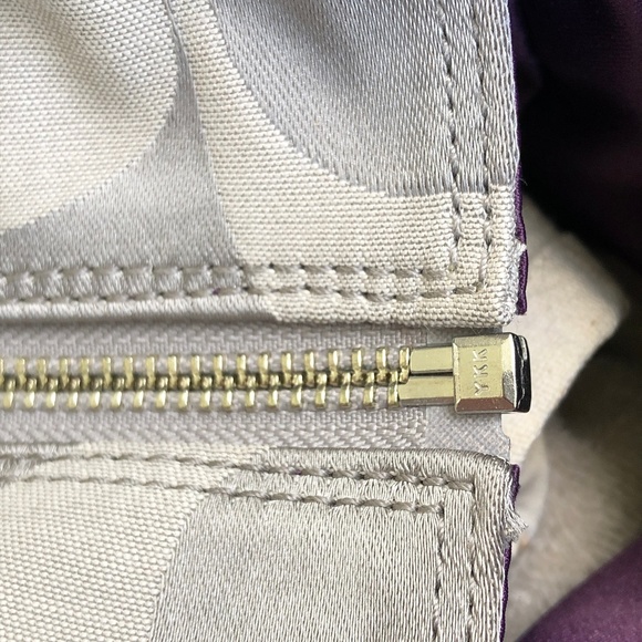 Coach Gray and Brown Patchwork Shoulder Bag - Picture 8 of 8